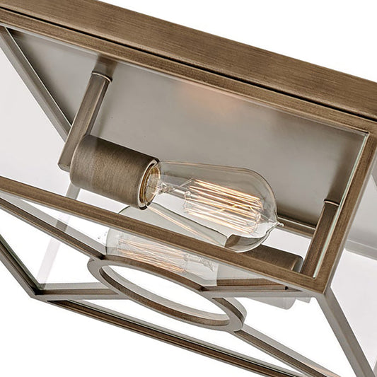 Brixton 2 Light Exterior Flush Ceiling Mount by Hinkley Lighting