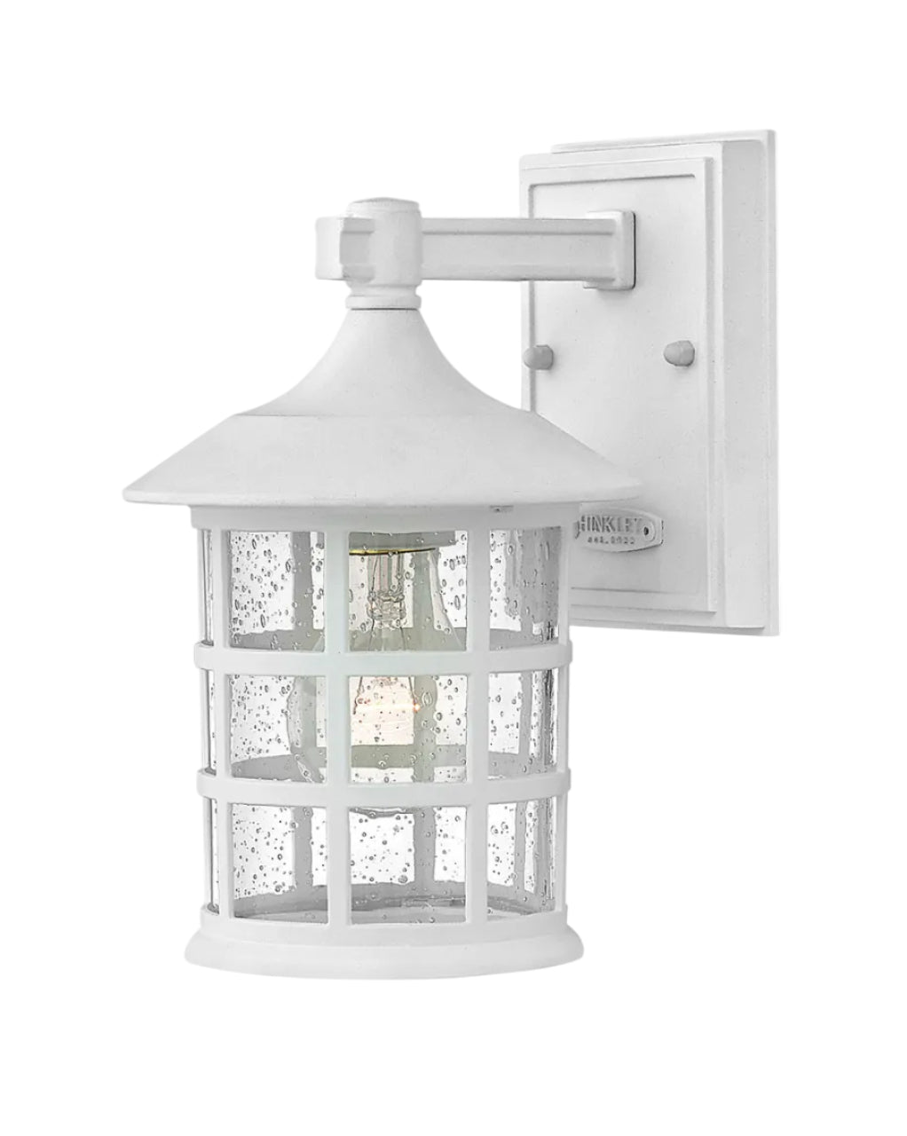 OUTLET - Freeport Exterior Wall Lantern in Textured White by Hinkley Lighting