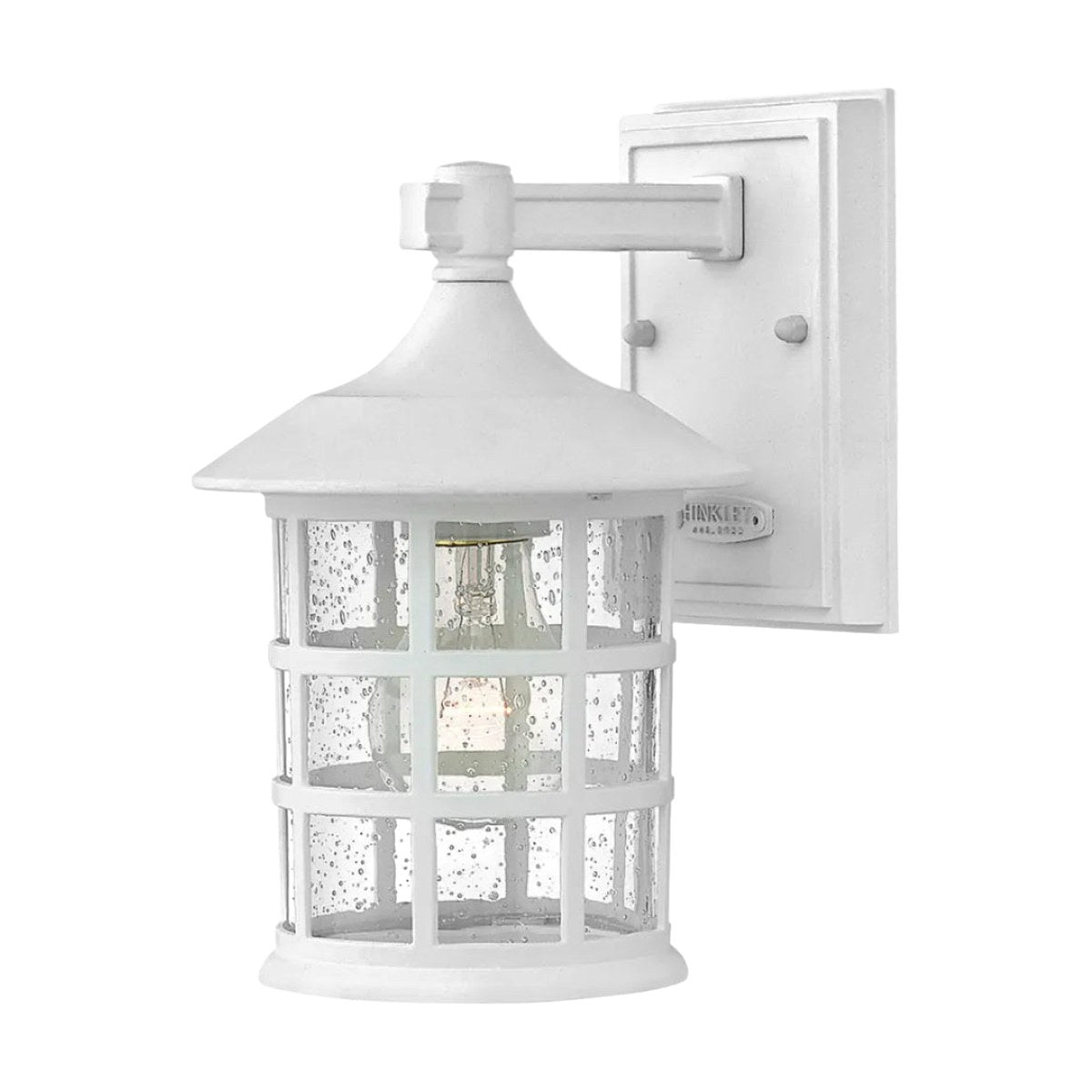 Freeport Exterior Wall Lantern in Textured White by Hinkley
