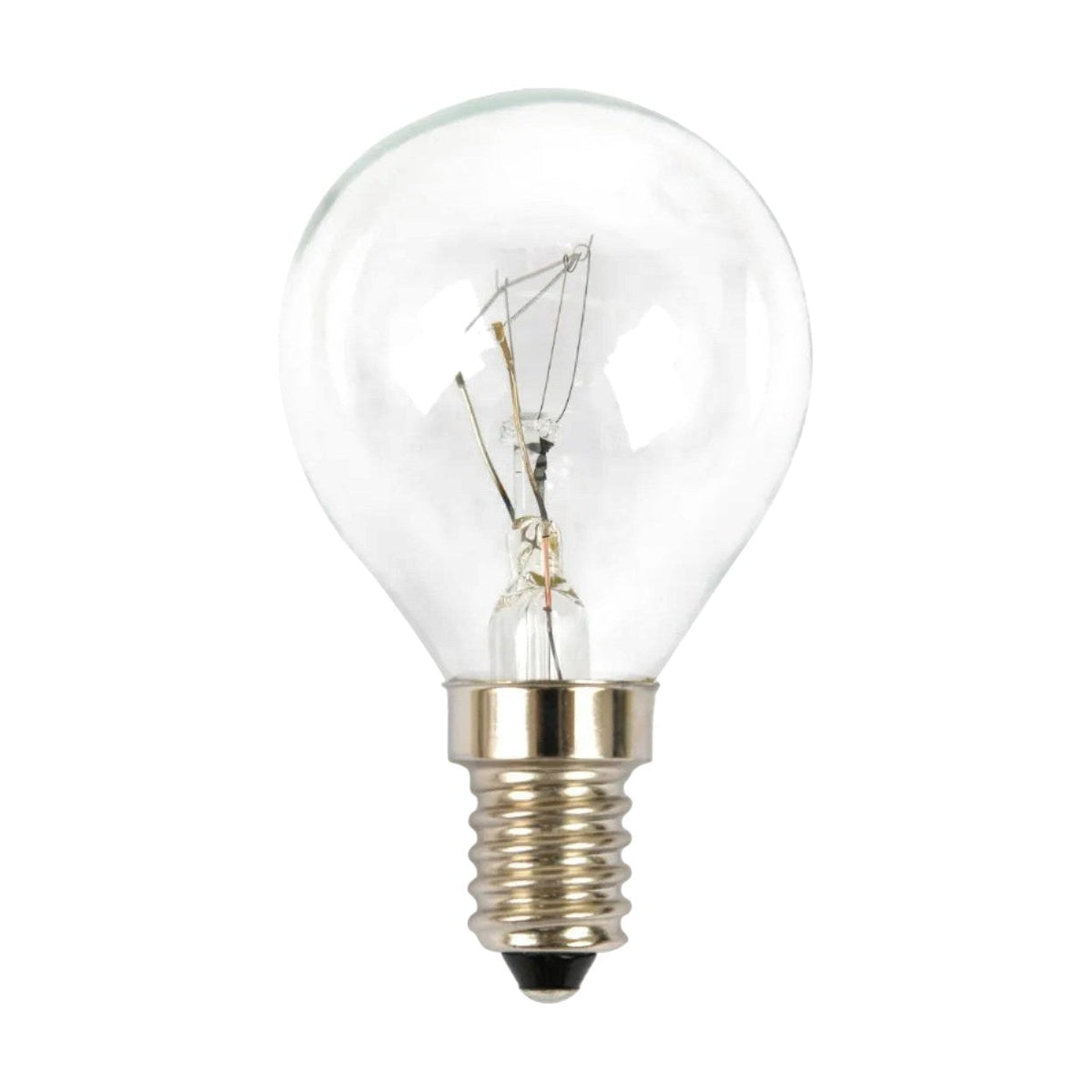 Incandescent Junior Light Bulb - E14 Fancy Round 40W Clear Dimmable