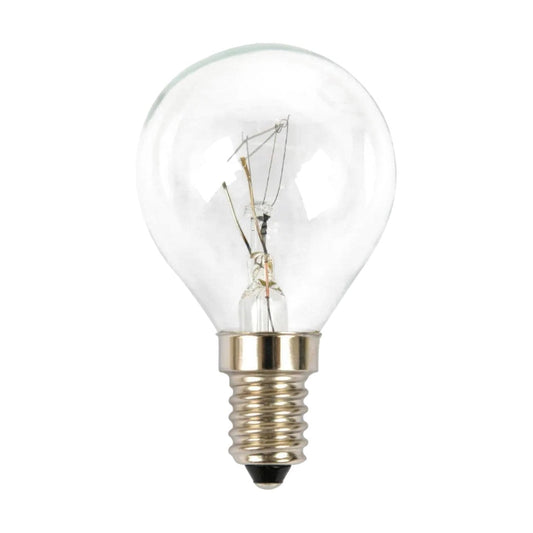 Incandescent Junior Light Bulb - E14 Fancy Round 40W Clear Dimmable