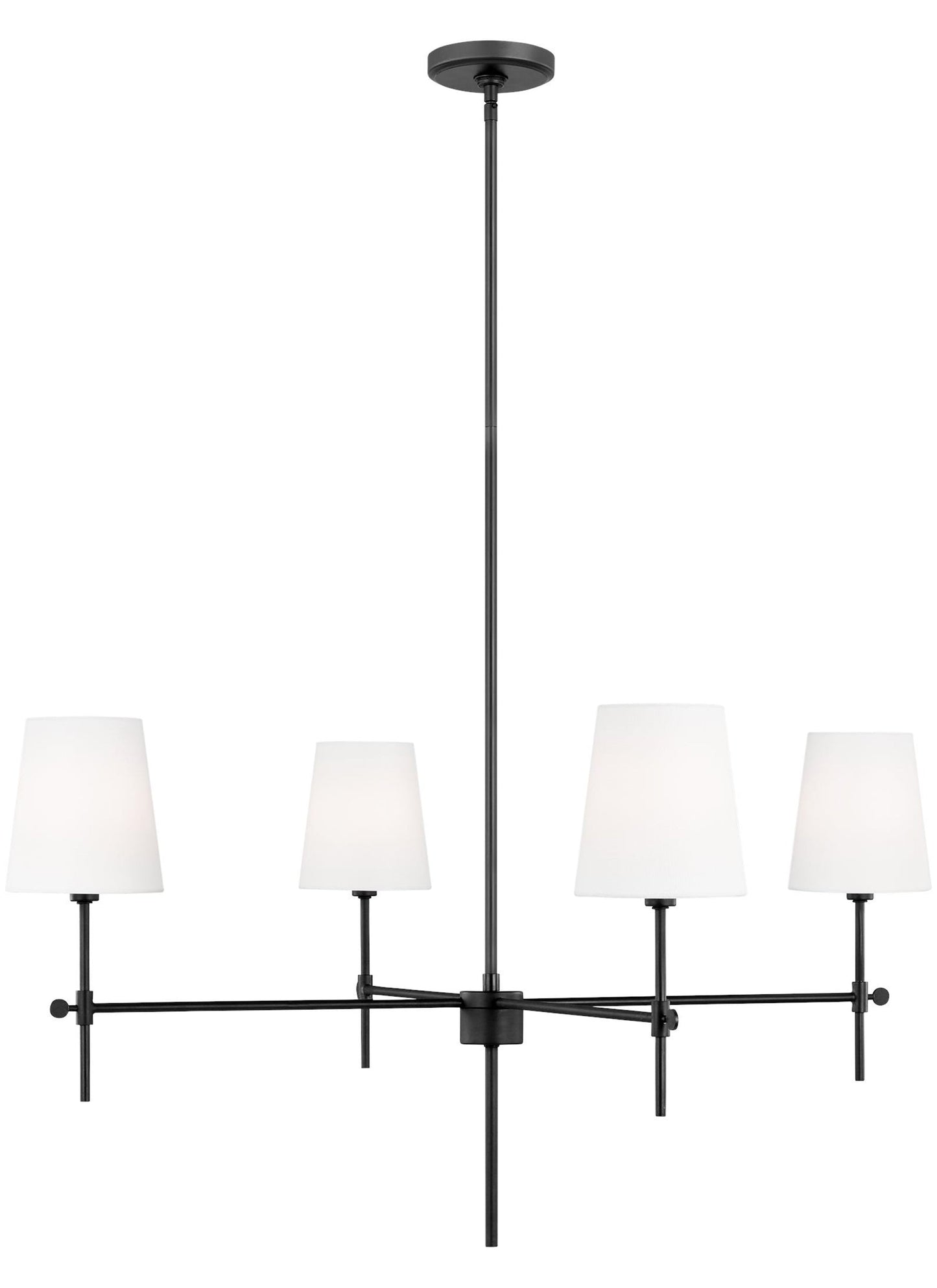 Baker 4 Light Chandelier by by Visual Comfort Generation