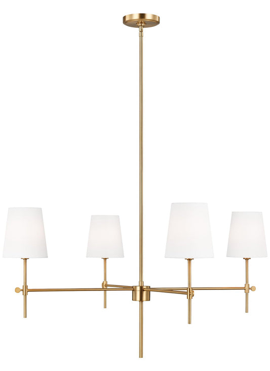 Baker 4 Light Chandelier by by Visual Comfort Generation