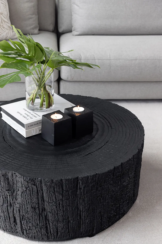 Black Log Coffee Table