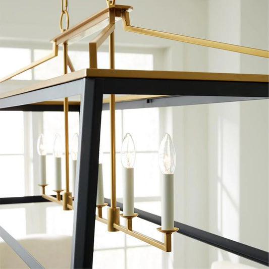 Carlow 6 Light Linear Pendant Chandelier by Visual Comfort Studio