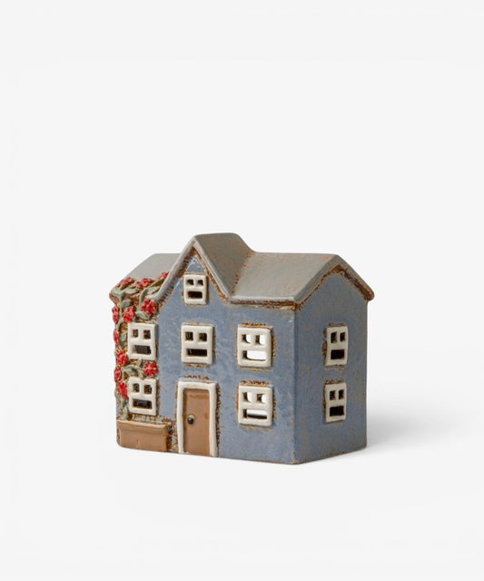 Devon Peak Tea Light Cottage Cornflower