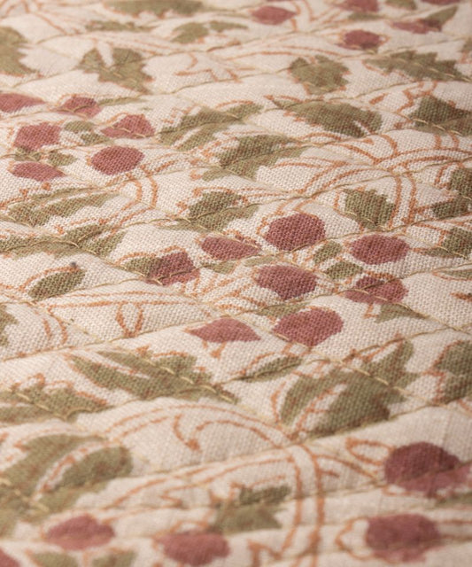 Berry and Vine Quilted Placemat - Single