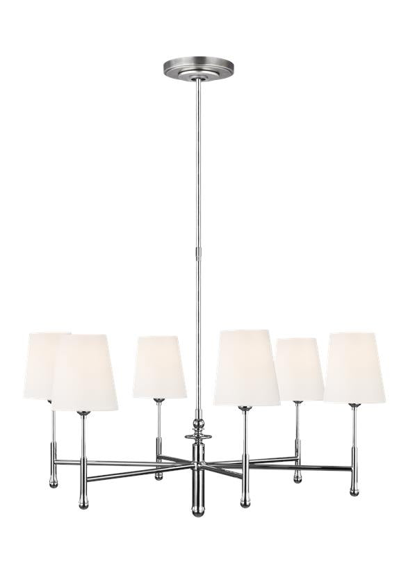 Capri 6 Light Chandelier by Visual Comfort Studio