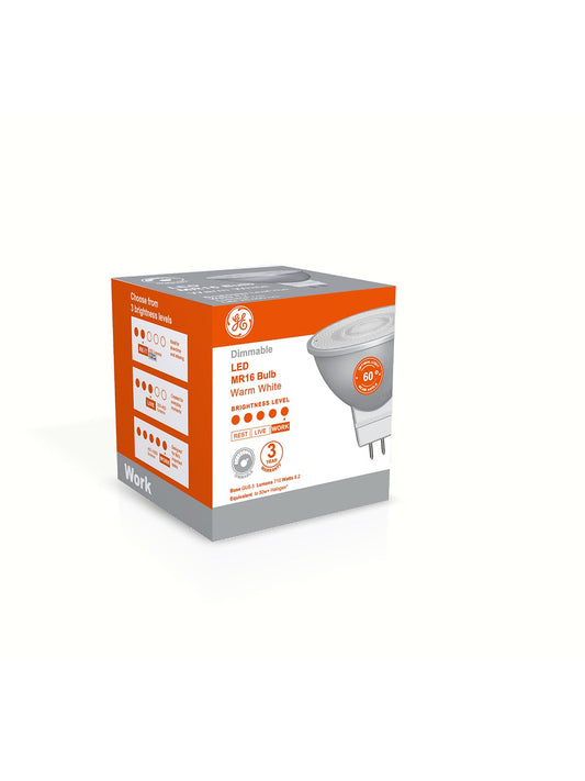 GE LED Premium MR16 8.2W Dimmable Warm White