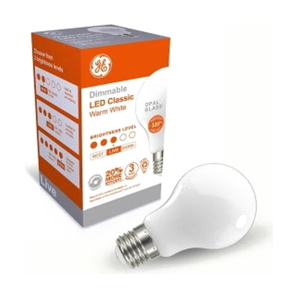 LED Classic Light Bulb - E27 A60 6.5W Opal Dimmable