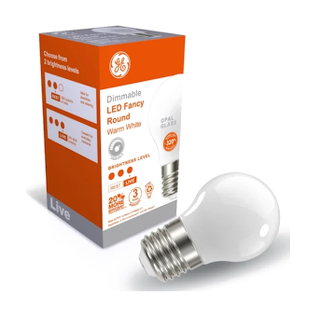 LED Junior Light Bulb - E27 Fancy Round 4W Opal Dimmable