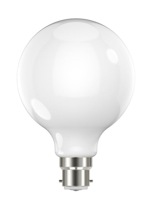 GE LED G95 OPAL DIM 7.6W BC WW 806LM