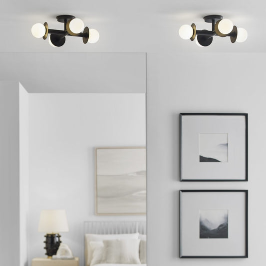 Nodes Semi-Flush Mount Ceiling Light by Visual Comfort Generation