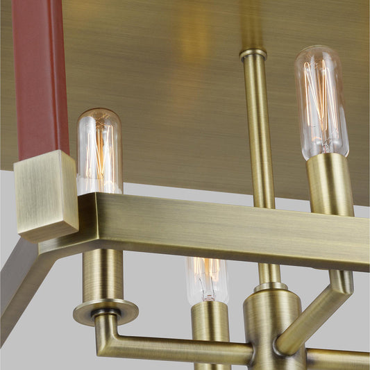 Hadley 4 Light Flush Ceiling Mount by Visual Comfort Studio