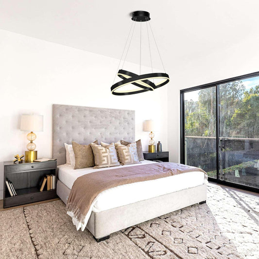 Orzano Twin Ring LED Pendant