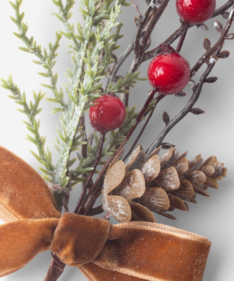 Woodland Decorative Christmas Picks - Set of 4