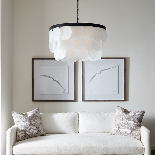 Mellita Large 8 Light Chandelier by Visual Comfort in a styled interior