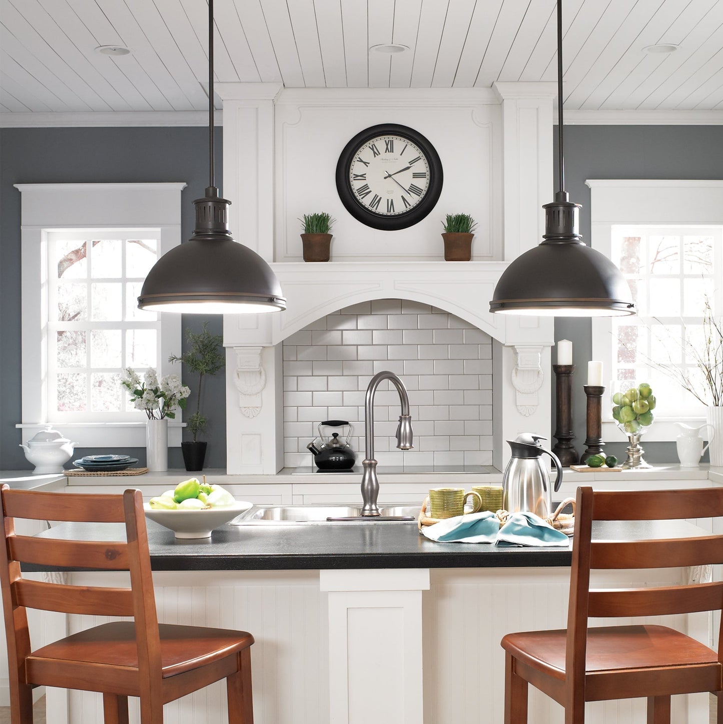 Pratt Street Pendant with 3 Lights by Visual Comfort Generation
