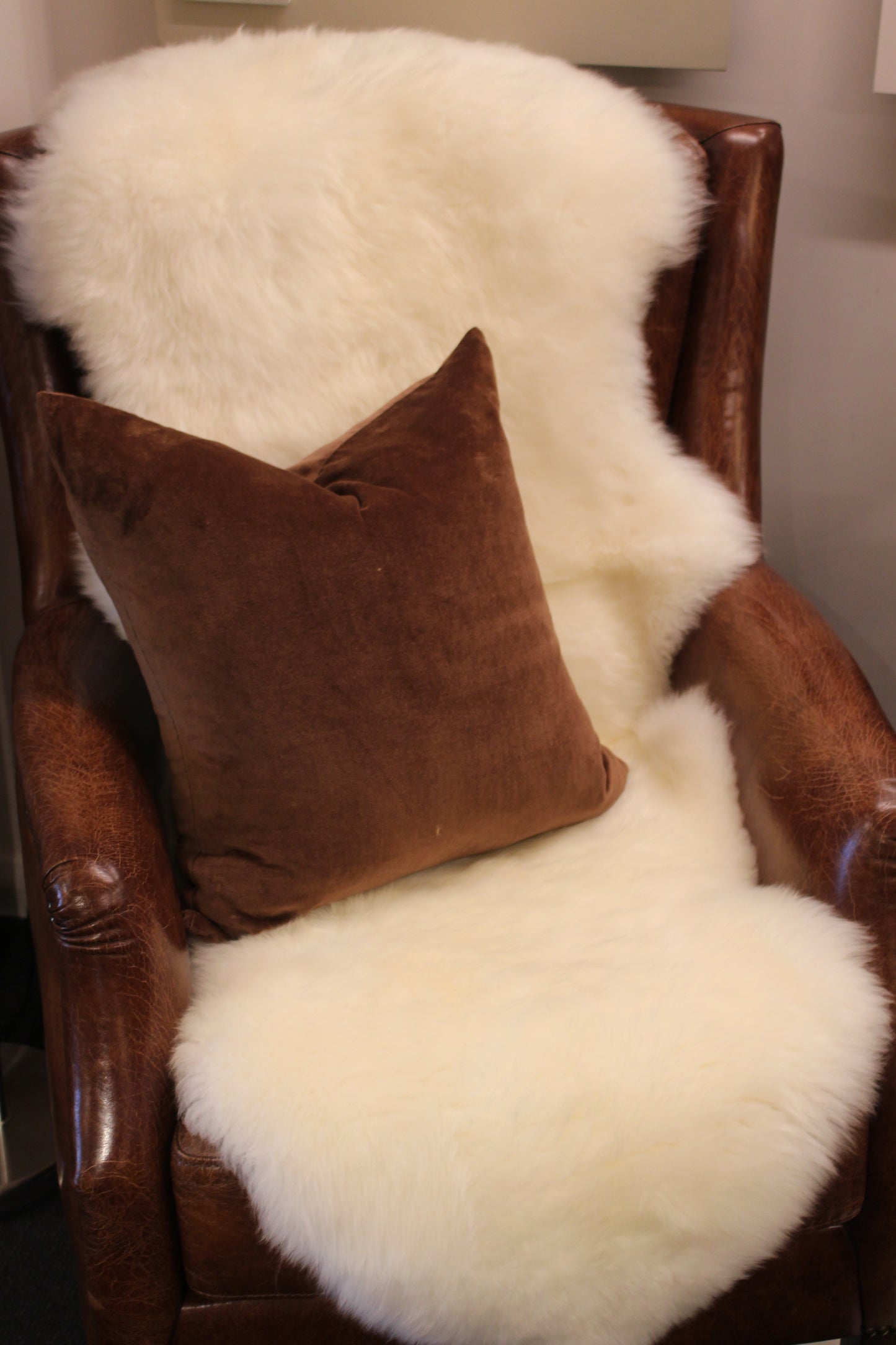 Rug Long Wool Double Sheepskin - Ivory
