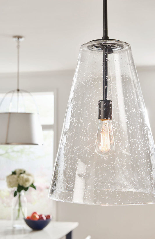Vance Medium Pendant by Hinkley in a styled interior