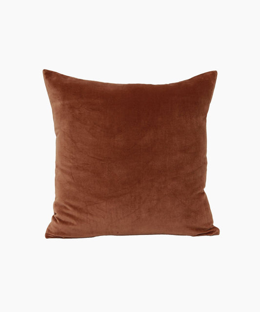 Velvet Cushion Square - Cinnamon