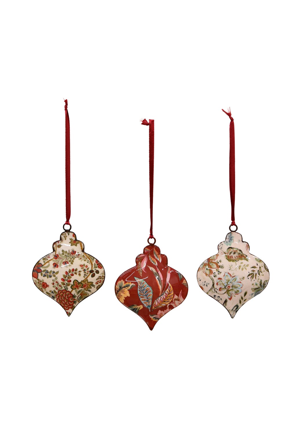 Enamel Christmas Decoration Hanging - Floral Onion