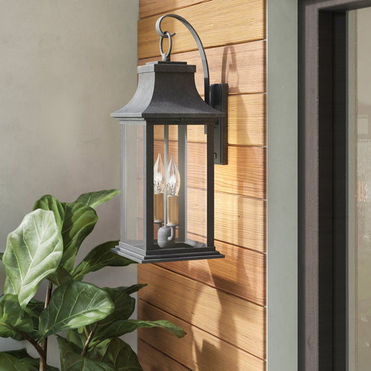 Adair Medium 2 Light Exterior Wall Lantern by Hinkley on a home exterior