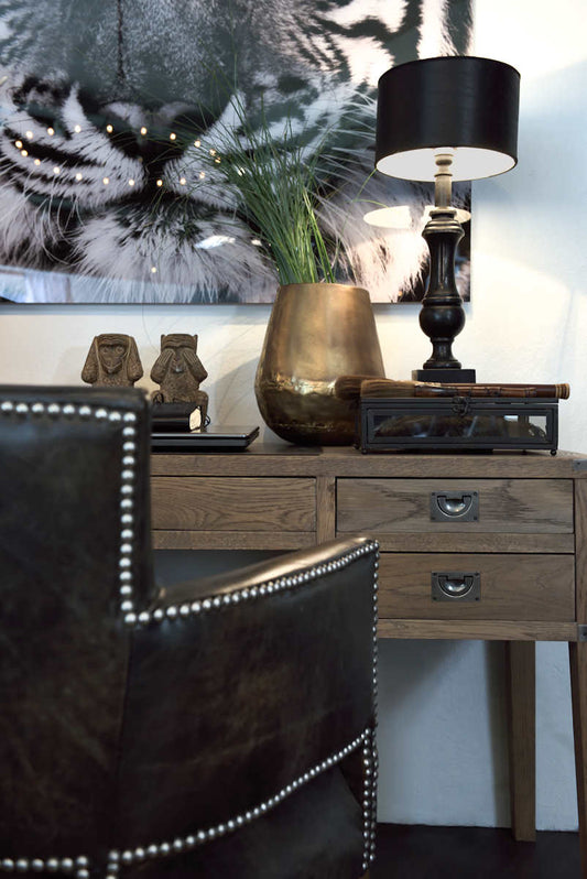 Halo Newark Dining Chair Fudge & Weathered Oak