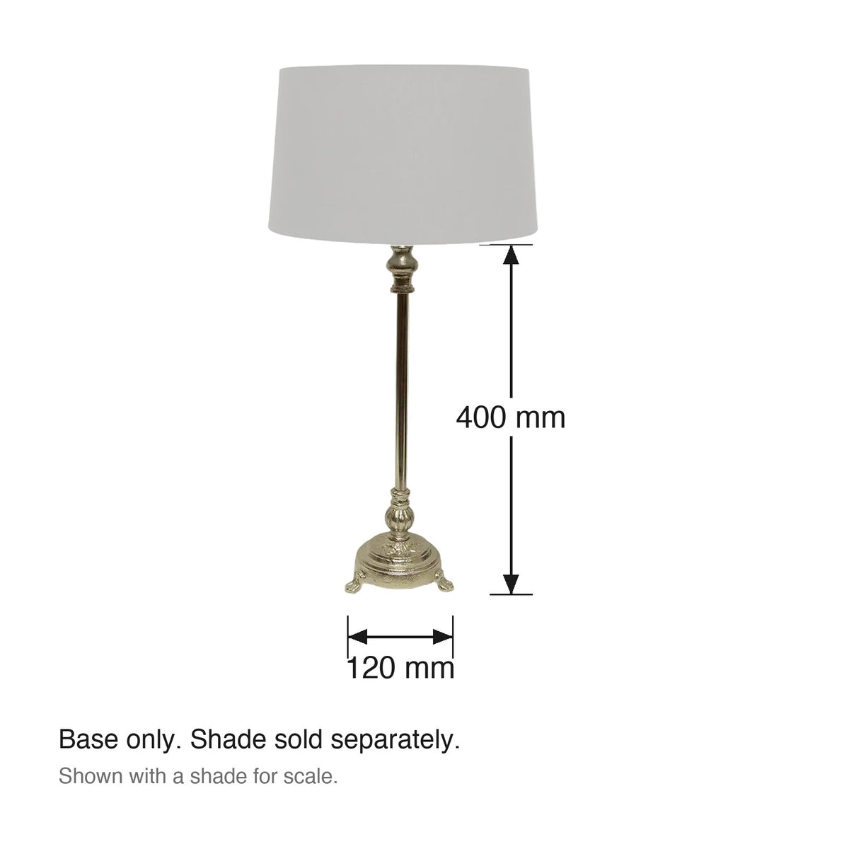 Clara Table Lamp Base dimensions in millimetres