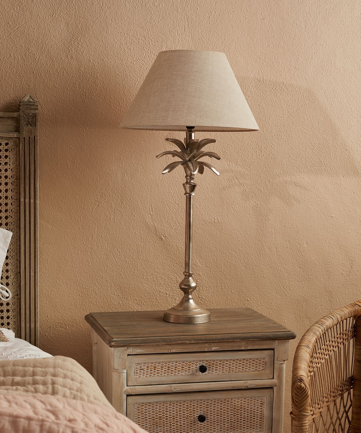Palm Tree Table Lamp Base - Large in a styled interior