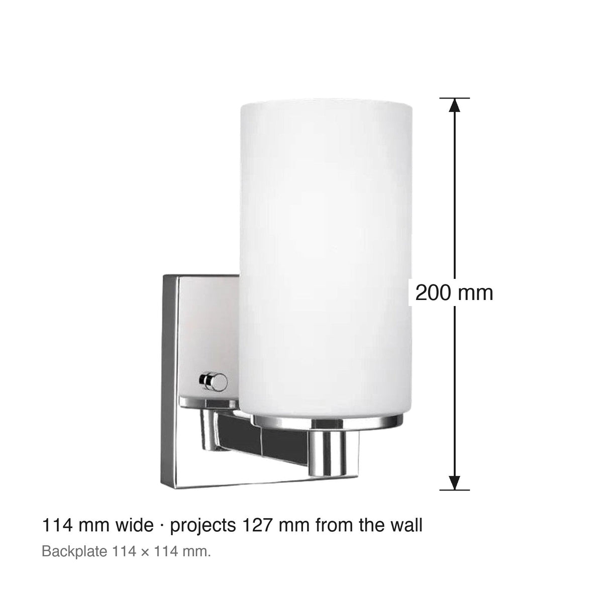 Hettinger Single Wall Bracket by Visual Comfort dimensions in millimetres