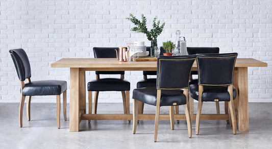 Halo Mimi Dining Chair – Riders Black + Weathered Oak