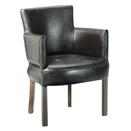 Halo Newark Dining Chair Fudge & Weathered Oak