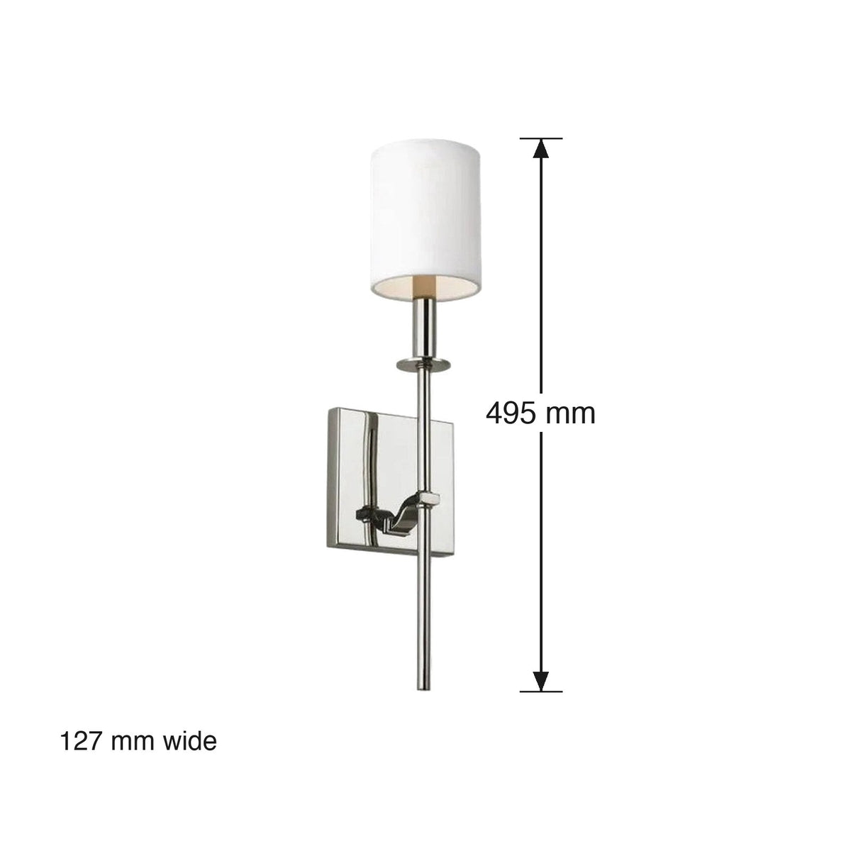 Hewitt Wall Sconce by Visual Comfort dimensions in millimetres