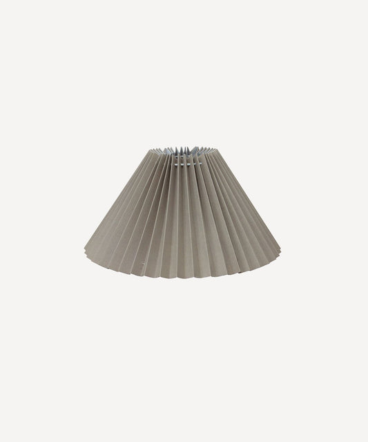 Pleated Linen Shade 35cmD Taupe