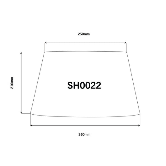 IVORY 36CM TAPERED DRUM LAMPSHADE