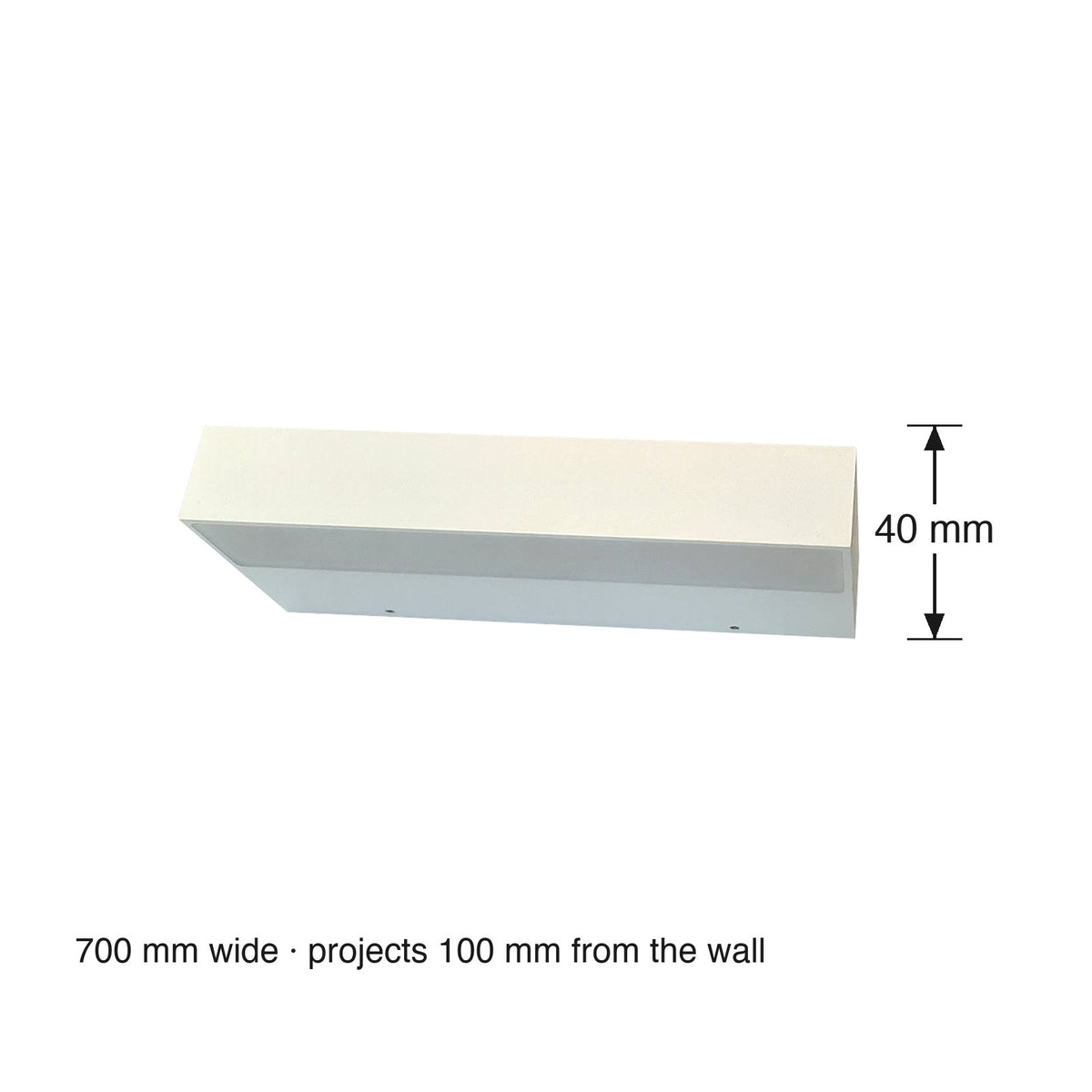 Mazzana LED Vanity Up/Down Wall Light - Large dimensions in millimetres