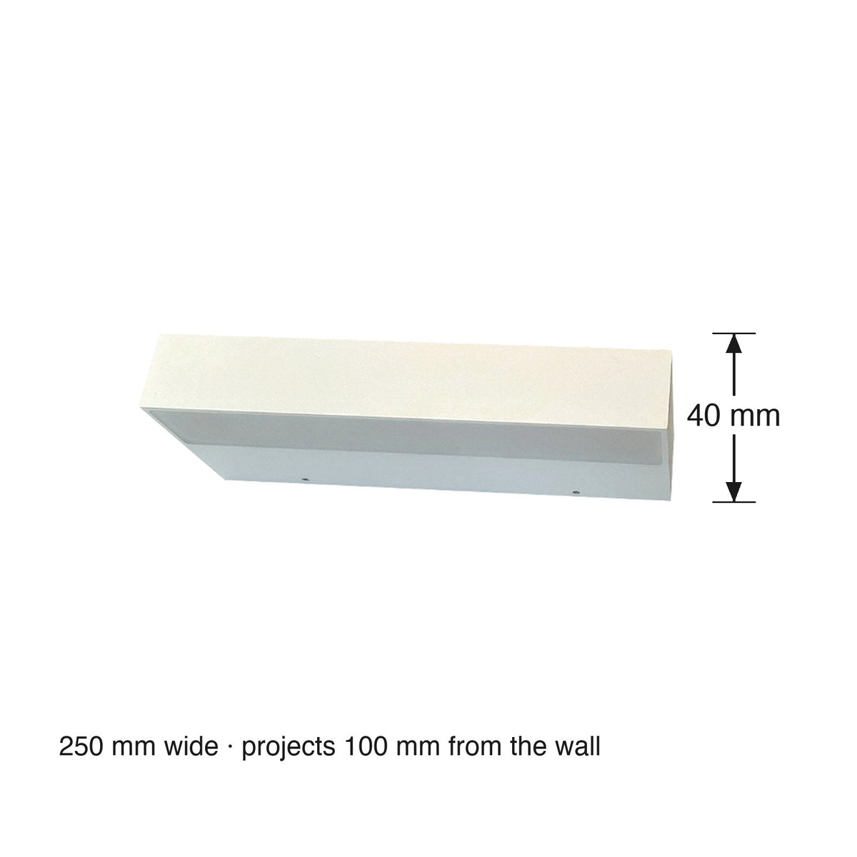 Mazzana LED Vanity Up/Down Wall Light - Small dimensions in millimetres