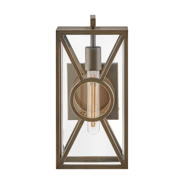 Brixton Exterior Wall Lantern by Hinkley in Burnished Bronze