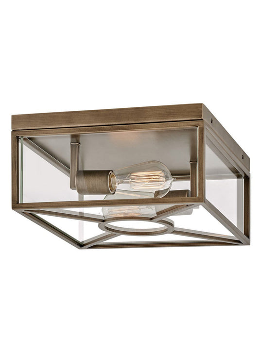 Brixton 2 Light Exterior Flush Ceiling Mount by Hinkley Lighting