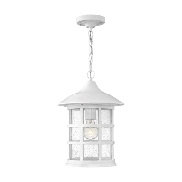Freeport Exterior Hanging Lantern by Hinkley in Textured White