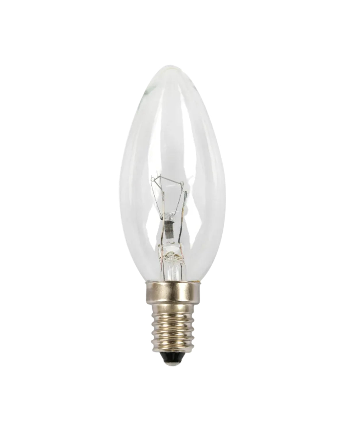 Incandescent Candle Light Bulb - E14 60W Clear Dimmable