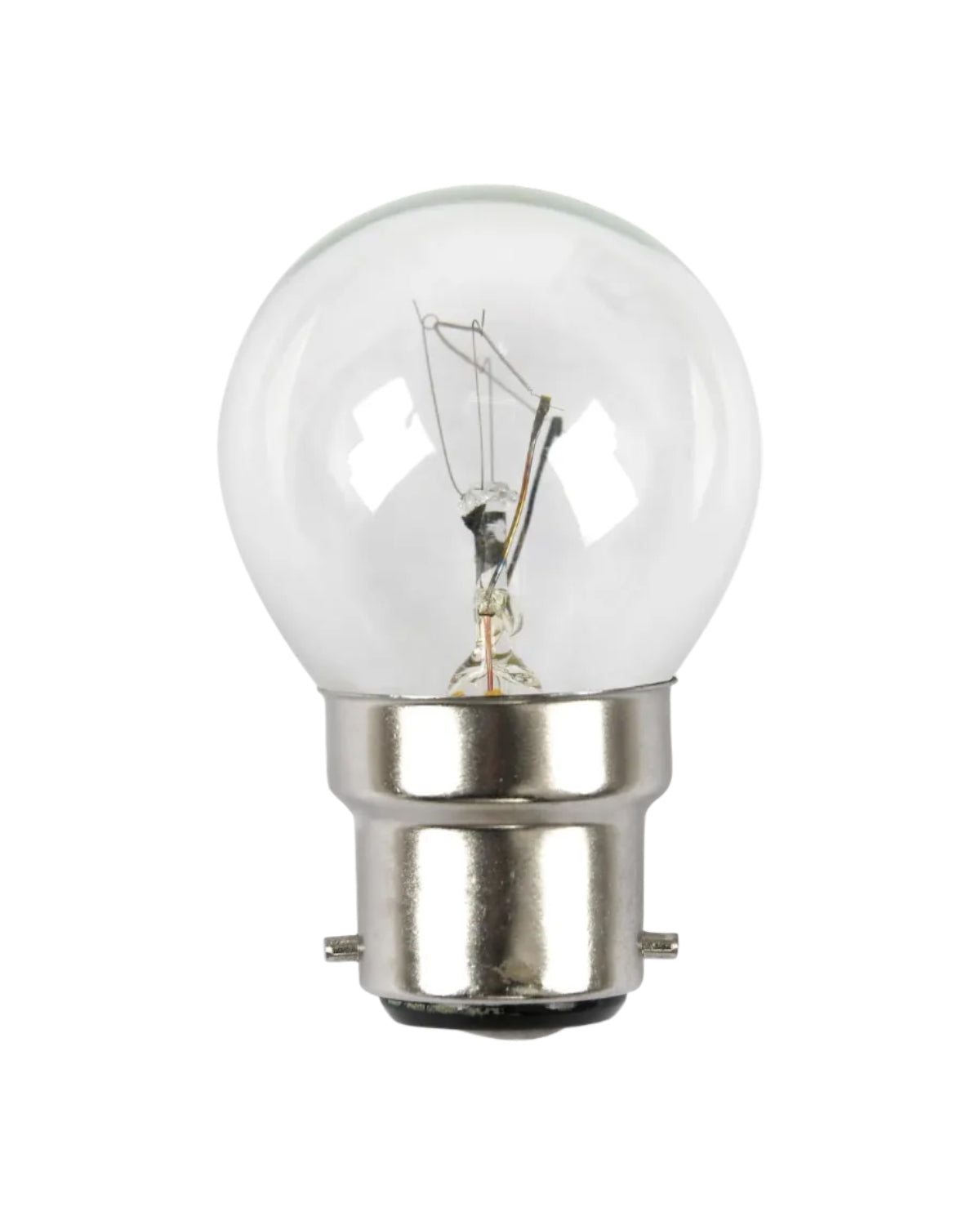 Incandescent Junior Light Bulb - B22 Fancy Round 40W Clear Dimmable