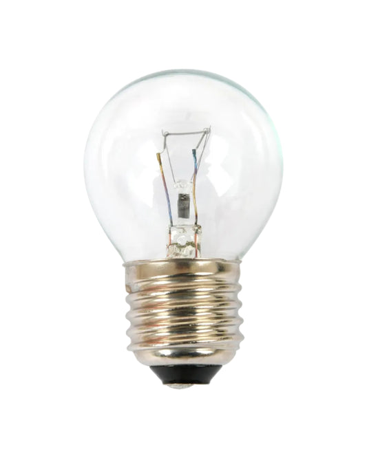 Incandescent Junior Light Bulb - E27 Fancy Round 40W Clear Dimmable