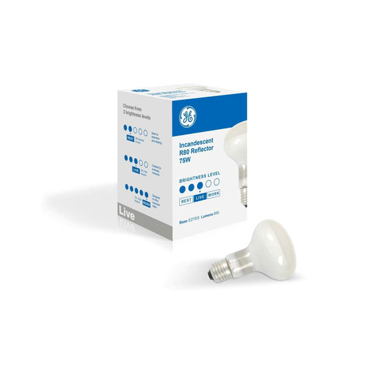Incandescent R80 Light Bulb - E27 Reflector 75W Dimmable