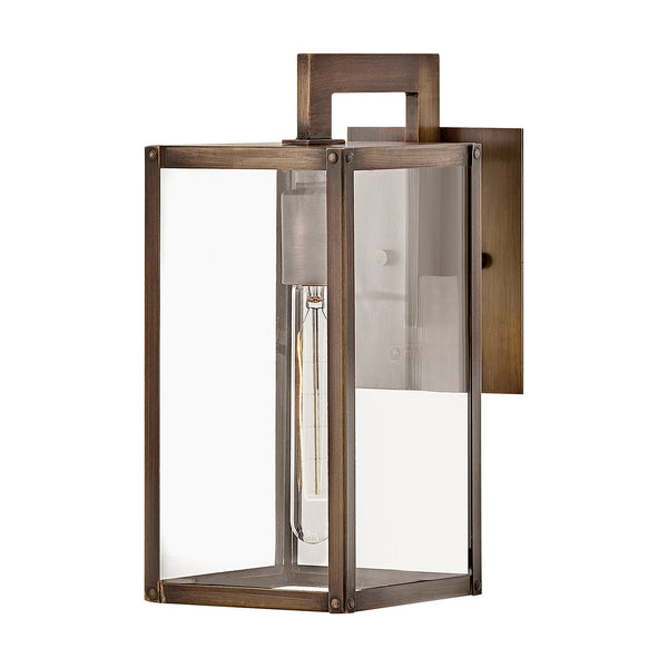 Max Small Exterior Lantern by Hinkley in Burnished Bronze