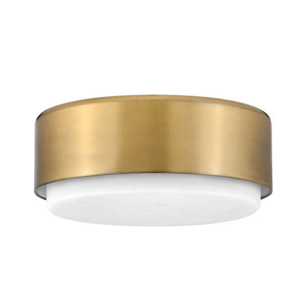 Cedric 2 Light Flush Ceiling Mount by Hinkley in Lacquered Brass