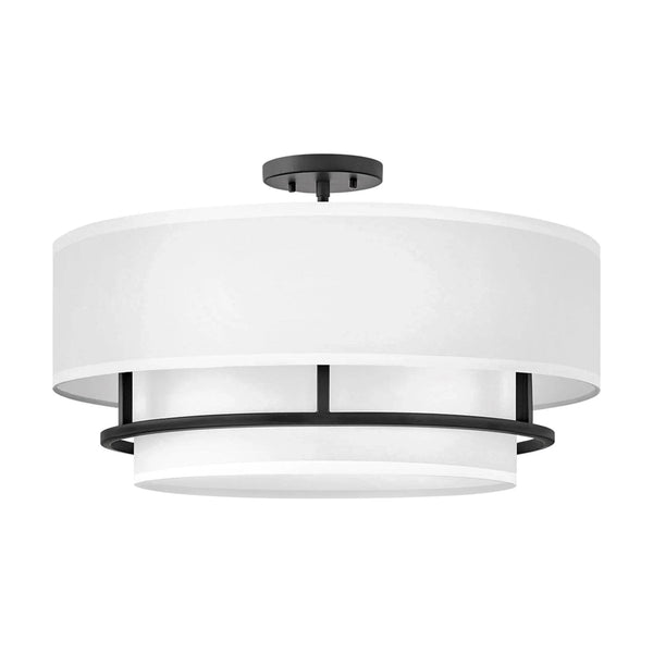 Graham 4 Light Semi-Flush Ceiling Mount by Hinkley in Black