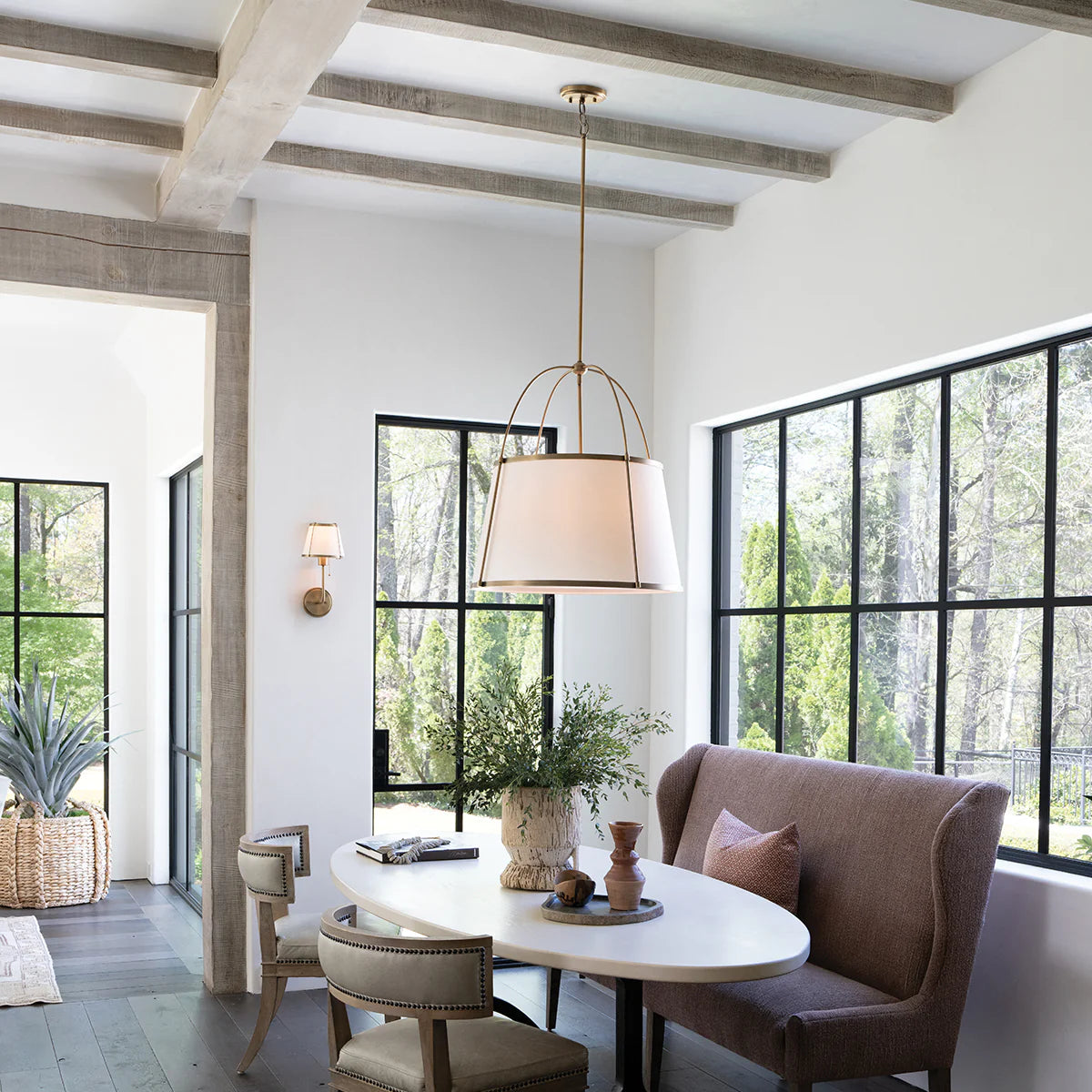Clarke Large Pendant by Hinkley in a styled interior