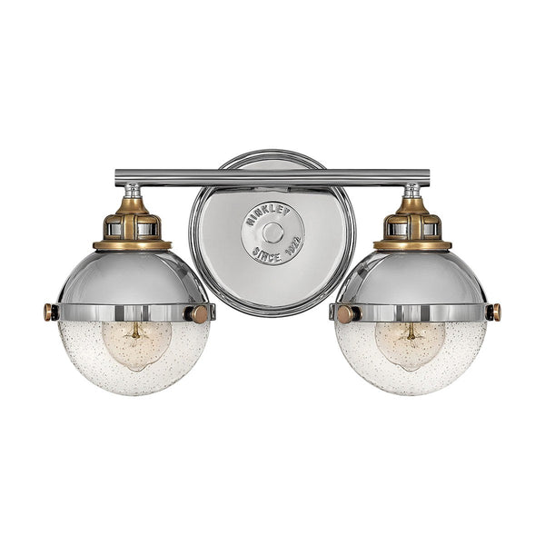 Fletcher 2 Light Wall Bracket by Hinkley in Polished Nickel